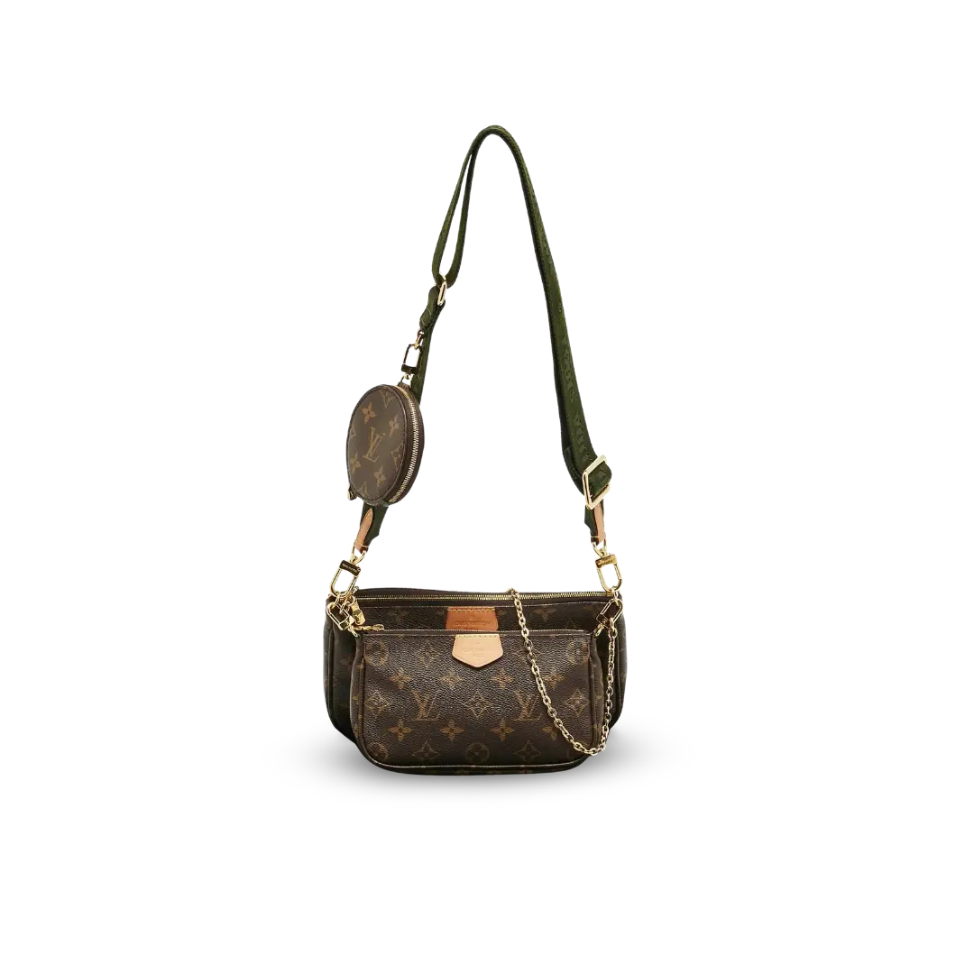 Louis Vuitton — Louis Vuitton Multi Pochette Green Strap (Sold
